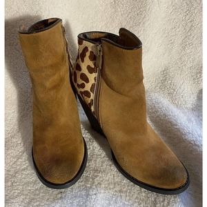 very volatile women's chatter leopard bootie 7.5